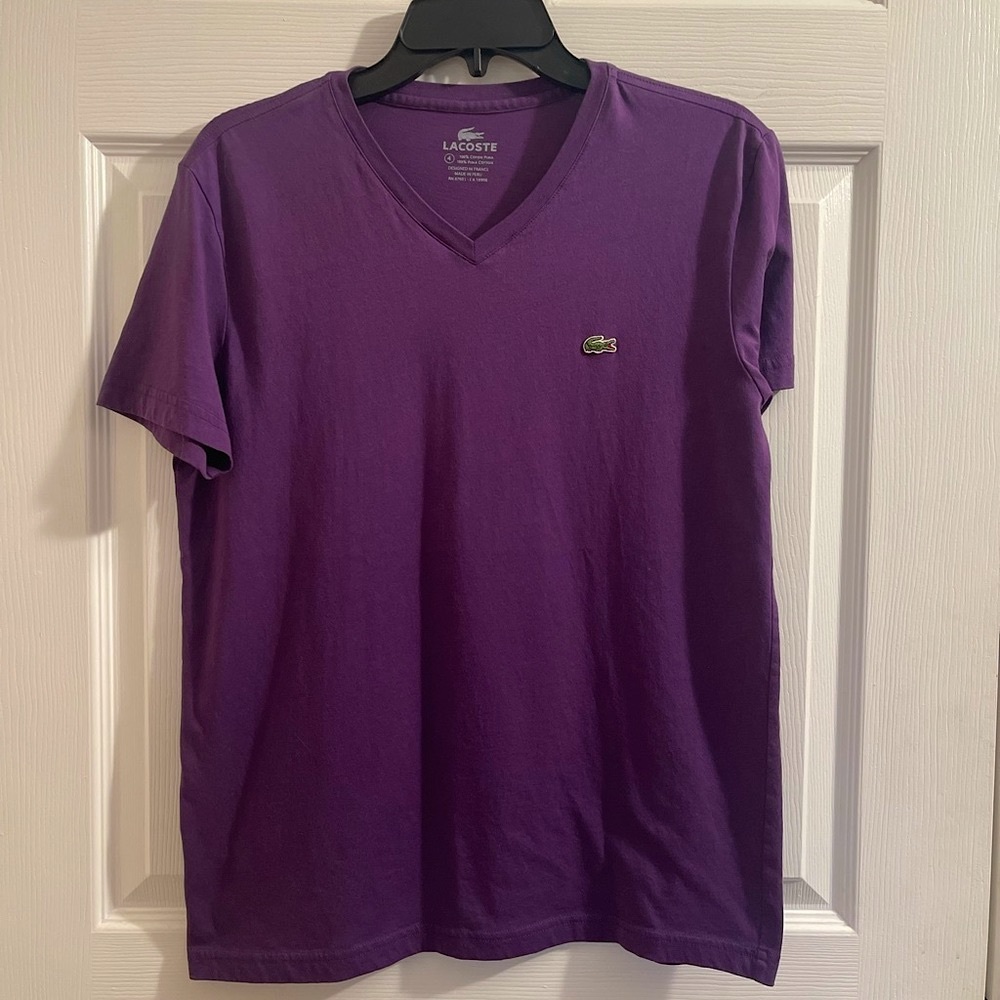 Lacoste T-shirt, V-neck